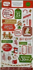 Carta Bella~CHRISTMAS CHEER~ chipboard Phrases set~Really nice! Quick Ship!!