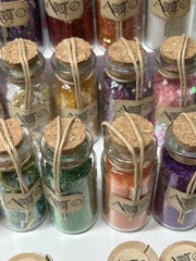 ART-C Momenta Mixed Media Wire Beads Glitter Fibers Leather 48 Vials 24 Spools