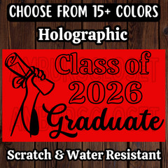 50 CLASS OF 2026 STICKERS 2.25″ LABELS SEALS PARTY FAVOR GRADUATION GRADUATE