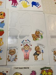 Hallmark, AGC, & Trend Loose Partial Sheet New Stickers Bears, Sweet Dreams, Etc