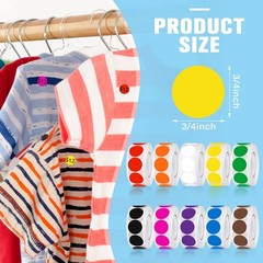 10,000 Adhesive Color Coding Labels – 3/4″ Round Dot Stickers, 10 Assorted Color