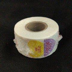 500 Valentine Candy Heart Stickers / 8 Different Messages
