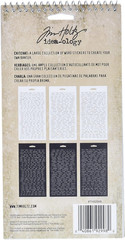 Tim Holtz Idea-Ology Chitchat Word Stickers, Black and White Matte Cardstock