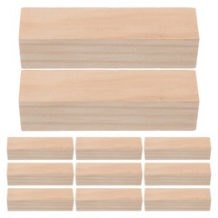 20 Pcs Unfinished Square Wood Blocks for Whittling Kids DIY Carving