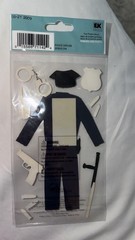 New Jolee’s Boutique POLICE OFFICER Dimensional Stickers UNIFORM BADGE