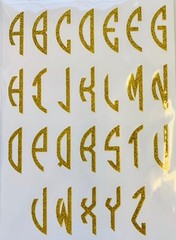 Glitter Monogram Alphabet ABC Letter Stickers Planner Teacher Supply Scrapbook