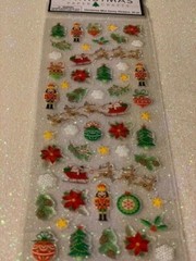 CHRISTMAS CRAFTS STICKERS CHRISTMAS MINI EPOXY STICKERS