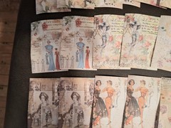 Orig Retro Material Pack 100 Pc Scrapbooking JJ Craft Kit Papers Elegant Time