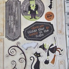 Retired Close to My Heart Moonlight Complements X7161C Halloween Chipboard