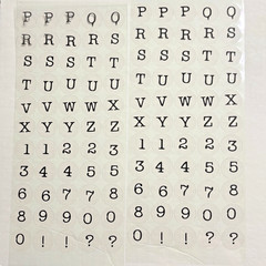 Vintage Scrapbook Alphabet LOT – 16 Sets of Circular Shaped Letters/Numbers