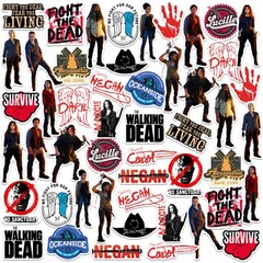 THE WALKING DEAD VARIETY DIE CUT VINYL 50 CT STICKER PACK