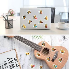 500Pcs Bee Sticker for Teens, 1 Inch Round Seals from Adhesive Paper, Honey B…