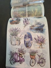 50 Sheets Detailed Leisure Time Sticker Book & Eph Papers 30 Sheets Of Stickers