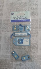 Baby Boy Scrapbooking Stickers New & Used Lot of 9 Cute Batman Sweet Baby Boy