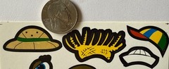 BUILD-AN-MONKEY HEAD Sticker Set(20pc)Eyes•Hats•Sunglasses •Smiles•Card Making•
