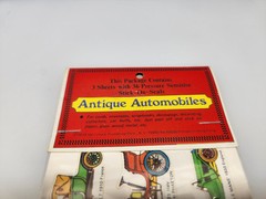Vintage 1979 Antique Automobiles Stickers Merrimack Publishing Corp NOS