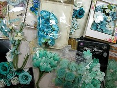 Your Choice New Prima Marketing Flower Pack of Green, Teal, Blue Shades, Retired