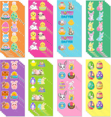 Easter Stickers for Kids – 400 Pcs Easter Basket Stuffers | Easters Gifts Decora