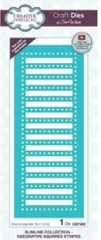 Creative Expressions METAL CUTTING DIE – SLIMLLINE DECORATIVE SQUARE STRIPES