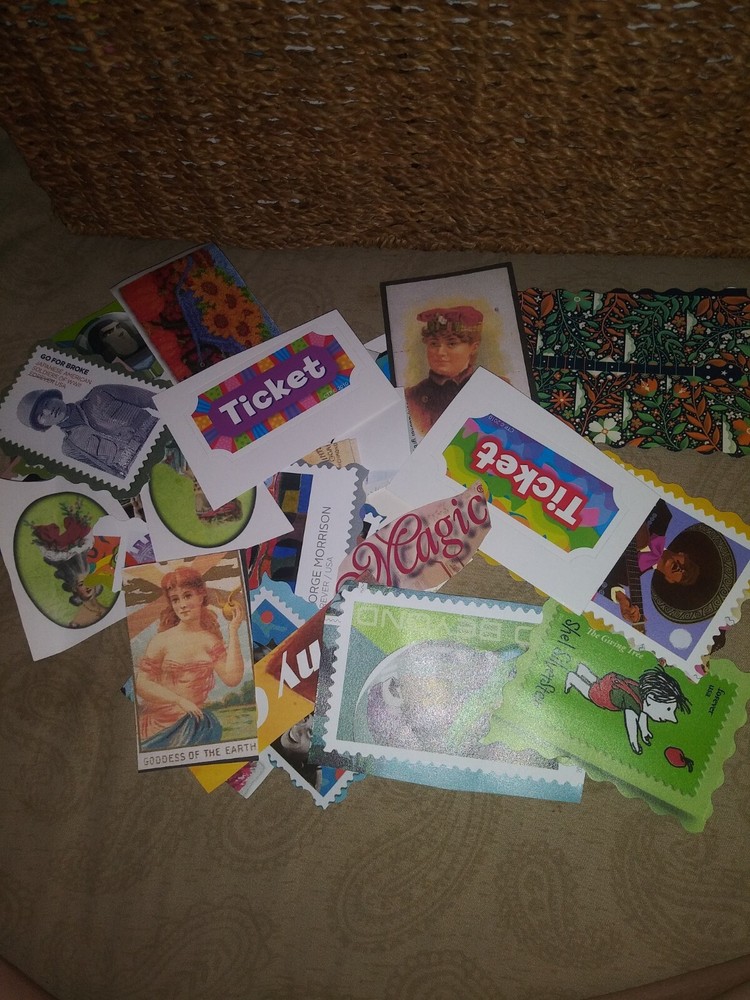Small/mini Ephemera Lot Of 10 Pcs Random Junk Journal Scrapbooking