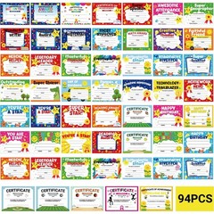 94 PCS Student Award Certificate End School Year Superlative Recognition Multi