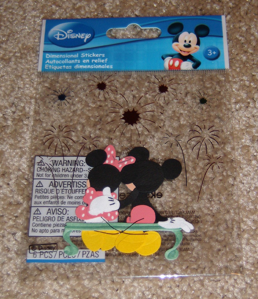 EK Success Disney Dimensional Sticker ~ Fireworks Mickey/Minnie