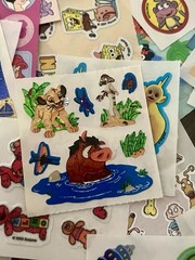 ♡10 Mods Sandylion Mix CHARACTER Grab Mystery Vintage Stickers Variety Random ♡