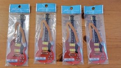 Scrapbooking Craft Rock Guitar Stickers Red Set Of 4 Jolees-Boutique 4.75×1.7 in