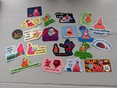 SPONGEBOB SQUAREPANTS VARIETY VINYL 20 CT STICKER PACKS