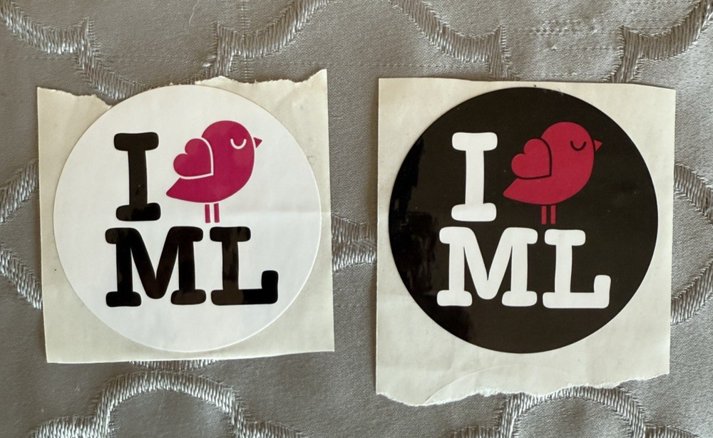 Mystery Land ML USA White and Black Sticker Set NEW RARE