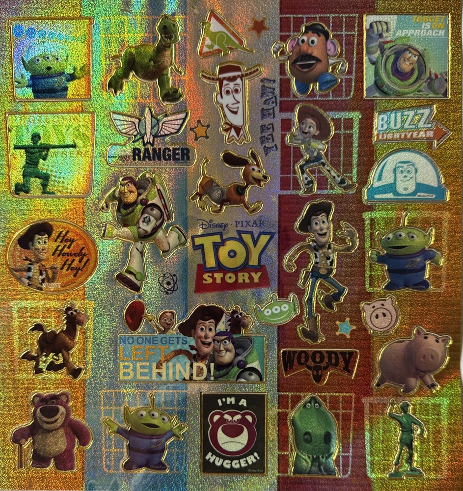 TOY STORY 3 Prismatic Stickers (26pc)Cartoon Character •Woody•Buzz lightyear•