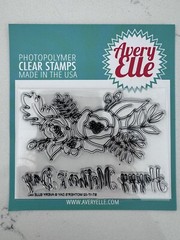 Avery Elle Clear Cling Stamp Set HAPPY MOTHER’S DAY ST-17-02 NEW