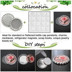 Enenes 100 PCS Epoxy Stickers, 1 Inch Clear Dome Seal Stickers Round，100pcs