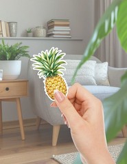 Pineapples Die Cut Vinyl Stickers Scrapbooking Laptop Waterbottle