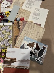 65+ Junk Journal Lot, pictures, postcards, card stock, ephemera. Scrapbook (J16)