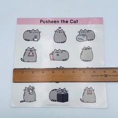 Pusheen the Cat Stickers 3 Identical Sheets of 12 Stickers 2018 Snack Relax New