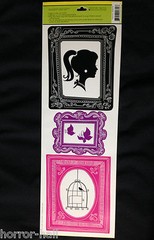 Removable Wall Door JUMBO PHOTO FRAME DECAL STICKERS Cling Teen Diva Decorations