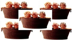 Anne Geddes BABY 3 Babies TUB Scrapbook Stickers! 5 Sheets!