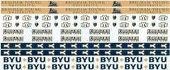 Brigham Young University BYU Cougars Scrapbook Kit: paper & stickers NCAA