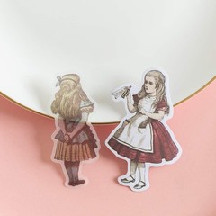Alideco 80Pcs Vintage Scrapbooking Stickers Packs Kawaii Alice Ailisi