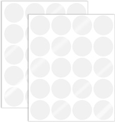 2″ Transparent round Sealing Sticker,Pack of 360