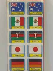 Carson Dellosa Publishing International Flag Stickers, NEW