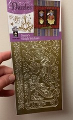 NOS Dazzles Stitched Ornaments Stickers Lot 5 Christmas