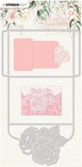 STUDIO LIGHT – METAL CUTTING DIES – ANOTHER LOVE STORY – ROSE ENVELOPE