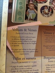 Creative Memories Collection-vellum And Verses