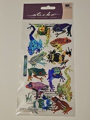 Sticko Autocollant Froggies ~ 12 PC Green Red Yellow Purple Scrapbooking Crafts
