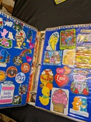 Vintage 1980s Sticker Book Album Lisa Frank Gremlins Strawberry Shortcake Etc