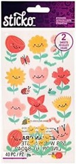 Cute Florals, TWO SHEETS, scrapbook stickers – Sticko 8600640