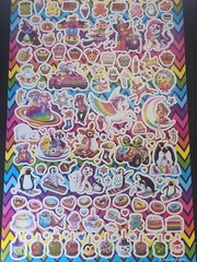 Lisa Frank Sticker Book 5 Sticker Sheets 600 Stickers Bendon New Booklet