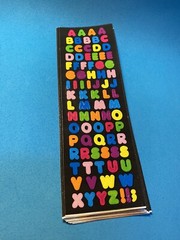 Vintage Sandylion Sticker Strip Letters A to Z Alphabet